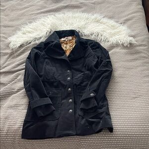 Free People Black Corduroy Blazer